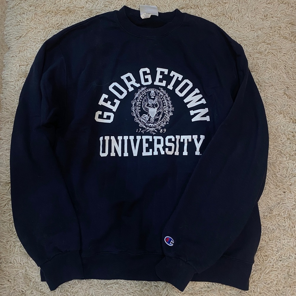 Georgetown crewneck navy blue L